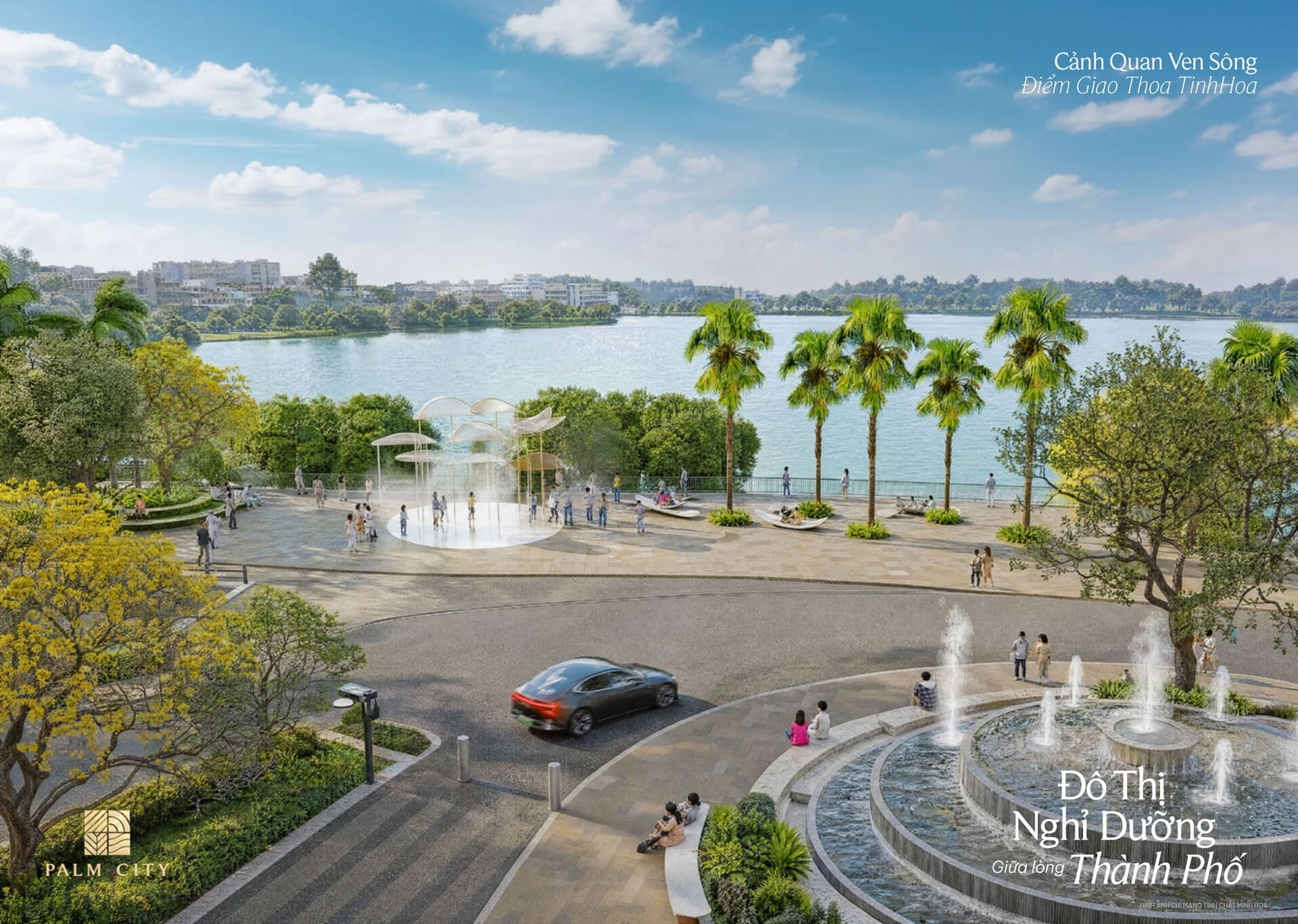 Phối cảnh tiện ích Palm River