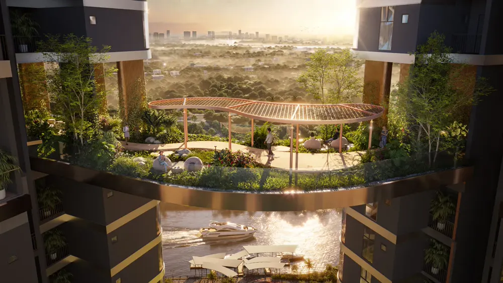 Sky Bridge và vườn trên cao Palm River