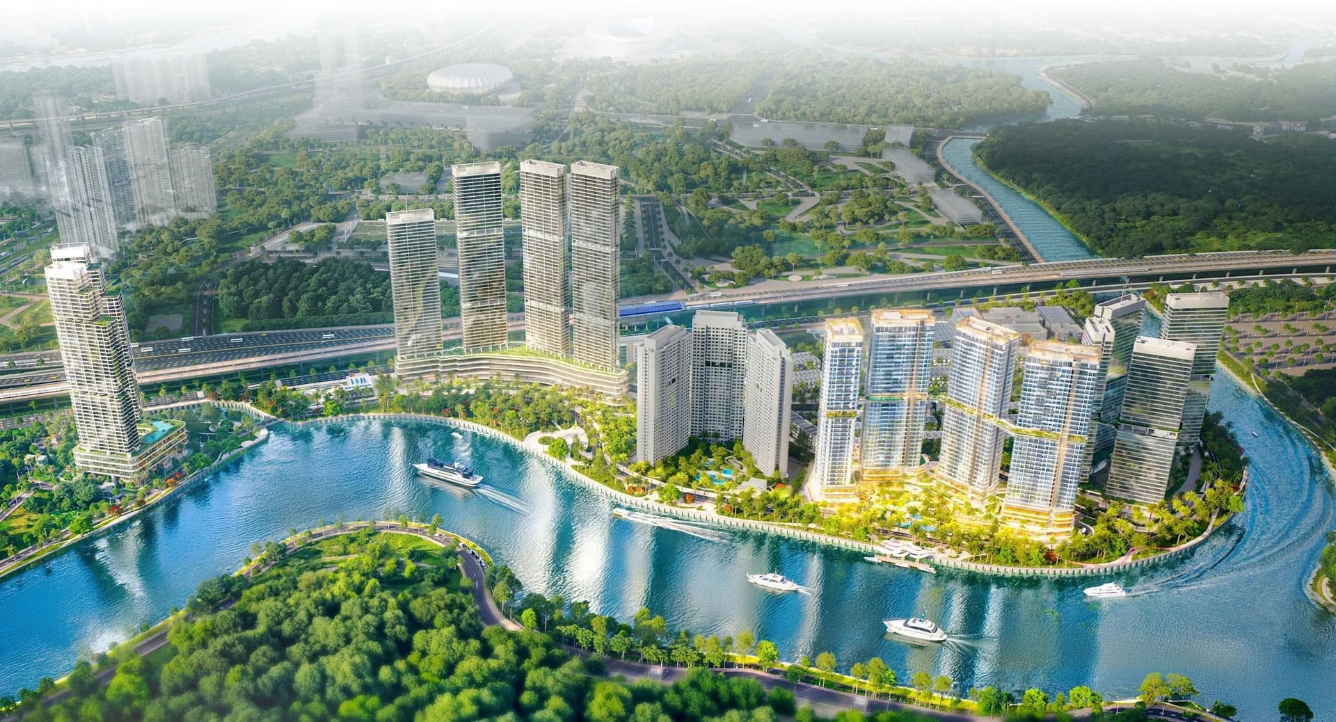 Palm River nhìn từ trên cao